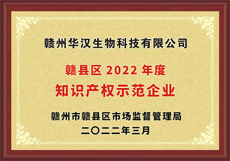 赣县区2022年度知识产权示范企业